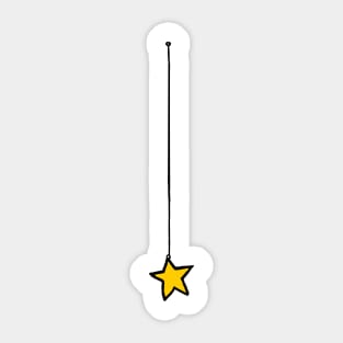 Star on a string Sticker